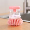 thumbnail image 1 of Hydraulic Pan Washing Brush, Non Stick Oil Pan, Kitchen Press Pan Washing Brush, Automatic Liquid Filling Sponge Dish Washing Brushpink, 1 of 5