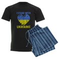 thumbnail image 6 of CafePress - Ukrainian Lover I Stand With Ukraine Heart Pajamas - Men's Dark Loose Fit Cotton Pajama Set, 6 of 7