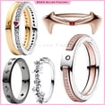 thumbnail image 2 of Anillo Bruja Escarlata de Marvel Recubrimiento en Oro Rosa/Anillos Logo y Pavé en Dos Tonos Signature Recubrimiento, 2 of 4