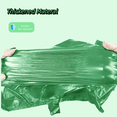 thumbnail image 3 of Green Dog Waste Bags with Easy-Tie Handles,Leak-proof and Extra Thick Poop Bags for Cats, Dog Poop Waste Bags with Leash Tie,3 Pack of 15, 45 Count(Green, 3 Rolls), 3 of 5
