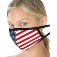 thumbnail image 4 of American Flag Print Washable Soft Cotton Lining Adults Unisex One Size Face Covering Mask, 4 of 4