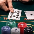 thumbnail image 3 of Juego de fichas de póquer de 100 piezas, fichas de casino para ruleta de póquer, contadores de conteo con fichas de juego de colores de valor, fichas de juego para aprendizaje de m, 3 of 5