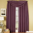 thumbnail image 1 of Royal Hotel Bedding Soho Purple Rod Pocket Window Curtain Panel, Solid Pattern, 42x108 inches, 1 of 4