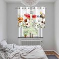 thumbnail image 4 of Mushrooms Kitchen Curtains Window Panels, Spring Floral Farmhouse Botanical Watercolor Insulated Window Treatment Curtain, Grommet Curtains for Bedroom/Living Room/Bathroom, 2 Piece 27.5"Wx39"L, 4 of 8