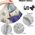 thumbnail image 7 of Jiueut Boho Mandala Print Gaming Chair Cover with Armrest Cover, Anti Slip Computer Chair Slipcovers Washable High Back Chairs Protection with Zipper, 7 of 7