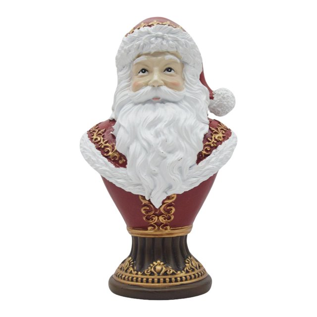 Busto de Papá Noel, estatua navideña, artesanía decorativa, novedosa resina, decoración del hogar, escultura de padre para festival, oficina
