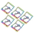 thumbnail image 3 of 5Pcs Belt Buckle Bright Colorful Wide Application Durable Wear Resistant Exquisite Metal Buckle for Handbag Pet Collar25mm/1in, 3 of 14