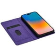 thumbnail image 6 of SaniMore Magnetic Flip Wallet Case for iPhone 14 Pro Max 6.7", PU Leather Ultra-Thin Glitter Cover Buil-in Card Slot & Kickstand Shockproof Protective Shell for iPhone 14 Pro Max, Purple, 6 of 8