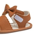 thumbnail image 7 of Meckior Baby Girls Sandals Rubber Sole Infant Summer Bow-Knot Shoes for First Walker 0-18 Months, 7 of 7