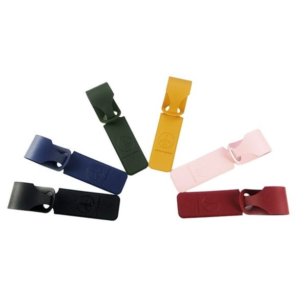 Paquete de 6 etiquetas de cuero para equipaje, etiquetas para bolsos de viaje, etiquetas para maletas, etiquetas de cuero sintético para maletas de mujeres y niños, divertidas y lindas