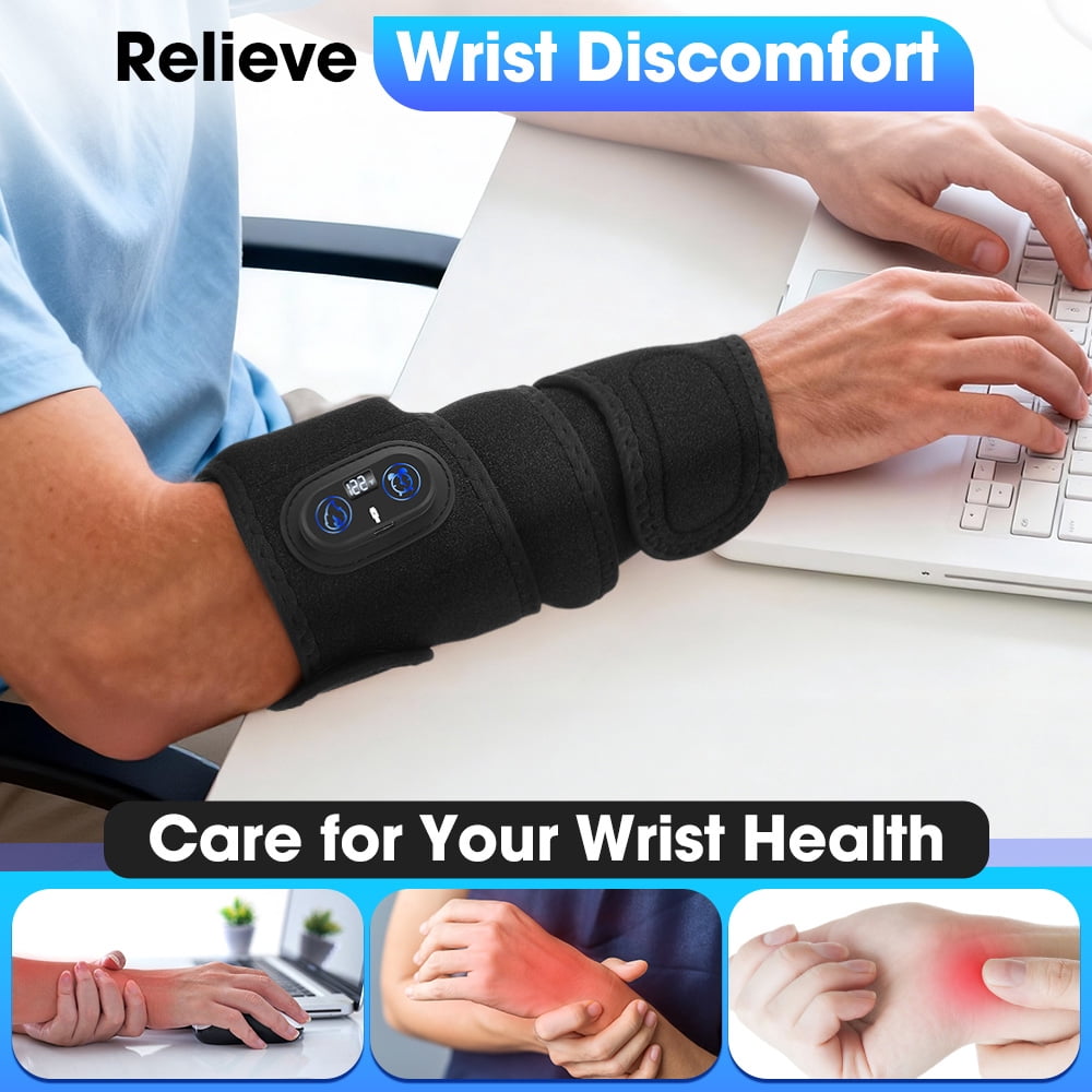 Wrist Heated Wrap for Calf Knee Neck, Cordless Arm Heating Pad, Body Heated Band for Multi-joint with 3 Heating & Timing Modes, 4000mAh Battery Rechargeable for Muscle Relaxation, 39.4 * 3.7in