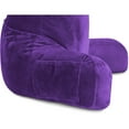 thumbnail image 5 of Husband Pillow Original Standard+ Pillow Cover Only Purple Color - Washable/Removable Replacement Soft Microplush Pillow Case for Standard Size Reading Pillow w/ Long Zipper, Back and Side Pockets, 5 of 8