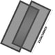 thumbnail image 3 of Cubierta magnética de ventilación para suelo | Red rectangular de malla de ventilación de PVC | Recogidor de residuos, malla protectora, instalación firme | Pack de 6 | 10,16 x 25cm | Plástico, 3 of 8