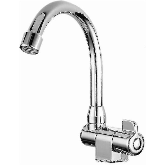 Robinet de Cuisine Pliable, Robinet à Poignée Unique Rotation 360 Eau Froide pour Caravane Bateau Marin_Perfect Gift
