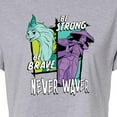 thumbnail image 3 of Raya and the Last Dragon - Be Brave Be Strong Never Waver - Juniors Cropped Cotton Blend T-Shirt, 3 of 5