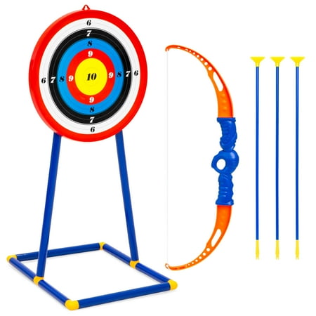 - Best Choice Products Kids Toy Archery Set w/ Bow, Arrows, Bullseye Target - Multicolor