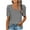 Gray womens tops summer, variant on USSUMA Womens Summer Tops and Blouses Trendy Womens Summer Shirt V Neck Casual Tshirts Puff Sleeve Tops Dressy Casual Blouse for Women Solid Color