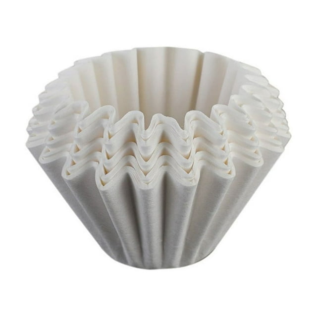 Coffee Filters, 50-Pack Cone Coffee Filters - Basket-Style Paper for Single Serve Brewers, Compatible with Pour-Over Makers & Small Coffee Pots, Cone Paper Filters, White