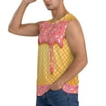 thumbnail image 3 of Balery Pink Ice Cream Men's Sleeveless Muscle Shirts Workout Tank Top, Moisture Wicking, Odor Protection-Medium, 3 of 8