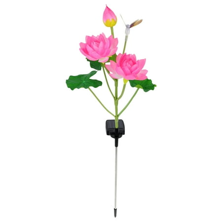 

Solar Lotus Light Color Changing Led Butterflies Dragonflies Flower Light