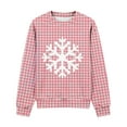 thumbnail image 7 of Lorytime Kids Sweatshirt for Christmas Unisex Snowflakes Shirt Crew Neck Long Sleeve Pullover Soft Tops Pink 2 Years, 7 of 7