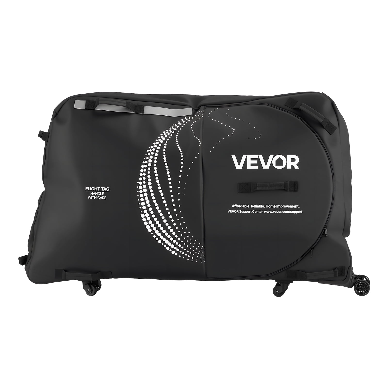 KFFKFF Bike Travel Case with EVA Hard Shell, Quick-Release Buckle