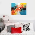 thumbnail image 4 of ONETECH Hand Painted Abstract Oil Painting on Canvas Modern Wall Art Decor Hanging 16\x12\, 4 of 4