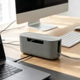 thumbnail image 5 of Desktop Cable Management Box, Sturdy Plastic Power Strip Organizer with Ventilation for Wires, 5 of 6