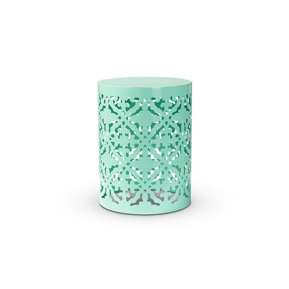 Baxton Studio Jamila Modern and Contemporary Aqua Finished metal Outdoor Side Table
