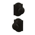 thumbnail image 2 of Schlage FC21PLY622CAM Custom Plymouth Passage & Privacy Door Knob Set - Black, 2 of 7