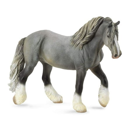 CollectA Shire Horse Mare, Grey, 6.7"L x 4.8"H