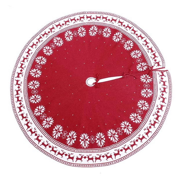 Toystoory de árbol de Navidad tejida para árboles de Navidad, cubierta de Base, alfombrilla, decoración para el hogar, fiesta, suministros de Kits de decoración para fiestas 90cm