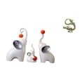 thumbnail image 1 of Esculturas De Elefantes, Estatuas De Animales, Artesanías, Decoraciones De Escritorio, Figuras Familiares, Miniaturas Chinas De Latón, Decoración Bonita Para Escritorio, Sala De Estar,, 1 of 8