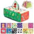 thumbnail image 1 of Caja de pañuelos para bebés Sensory Toy URMYWO de 6 a 12 meses con arrugas, 1 of 6