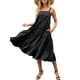thumbnail image 4 of Sunloudy Vestido midi sin mangas para mujer, vestido de playa con volantes sueltos de color sólido sin mangas de verano Sunloudy  S M L XL, 4 of 7