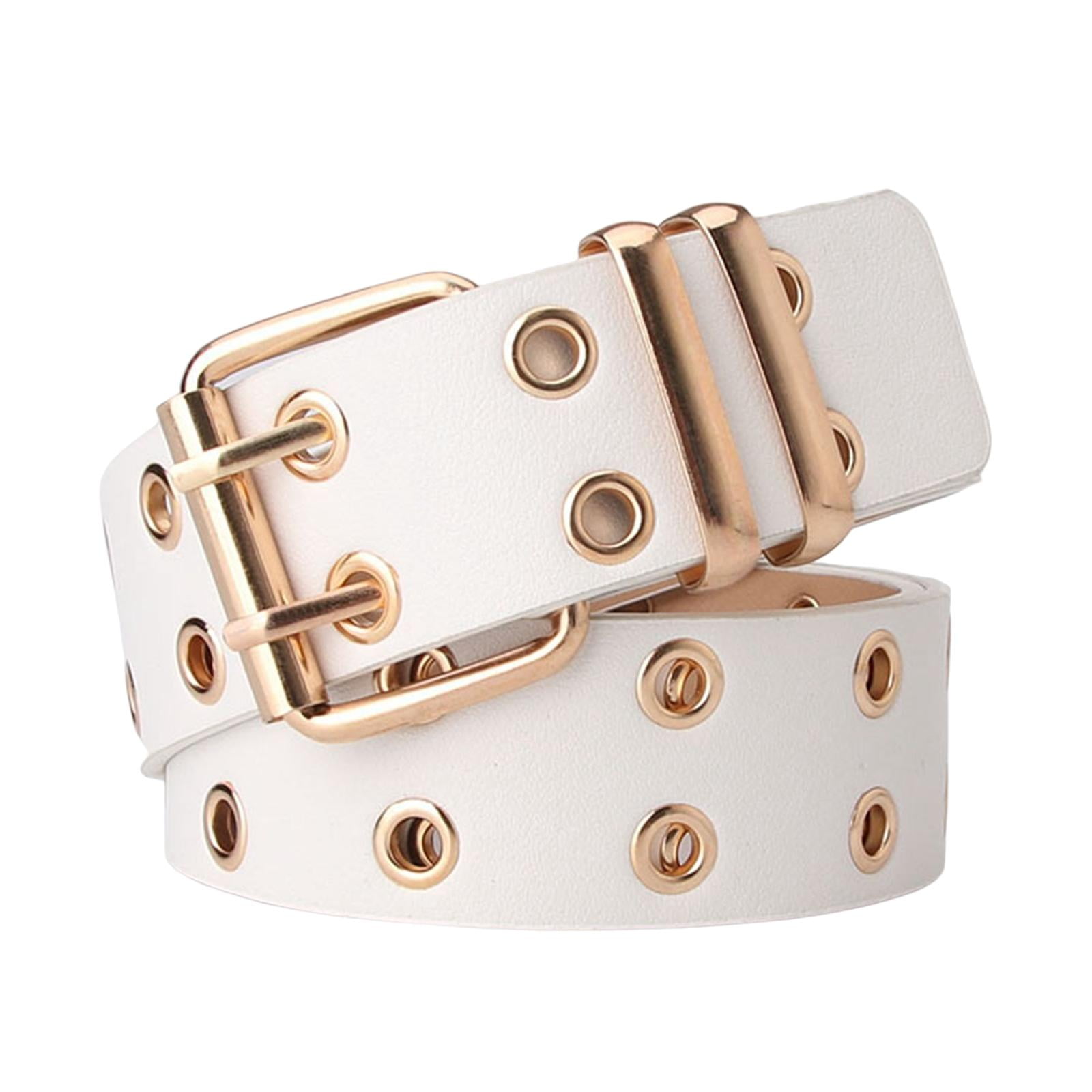 Belt with metal holes sales