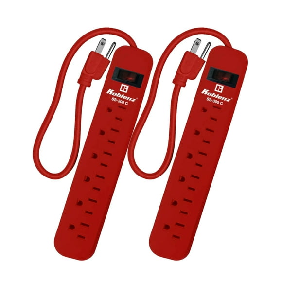 2 Multicontactos supresor de picos Koblenz 6 contactos Rojo