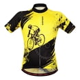 thumbnail image 2 of Jersey de ciclismo de manga corta para hombre Top Mountian Bike Pantalones cortos Medias Diseño liso con cremallera completa, fácil de poner y quitar Baoblaze Conjunto de manga corta de ciclismo, 2 of 8