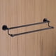thumbnail image 3 of Toallero doble de acero inoxidable para baño, color negro, para colgar en la pared, para cocina, 50 cm, 3 of 7