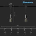 thumbnail image 6 of GOODSMANN LED Outdoor Low Voltage String Lights 10 Pack 12V Bulb 50 FT Hanging Waterproof, 6 of 9