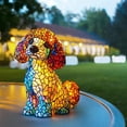 thumbnail image 2 of Sales Today Clearance Stained Resin Poodle Night Light, USB LED Dog Table Lamp Series, Cute Pet Themed Art Lights, Crafts Home Decorations, Fun Gift for Kids on Clearance, 2 of 6