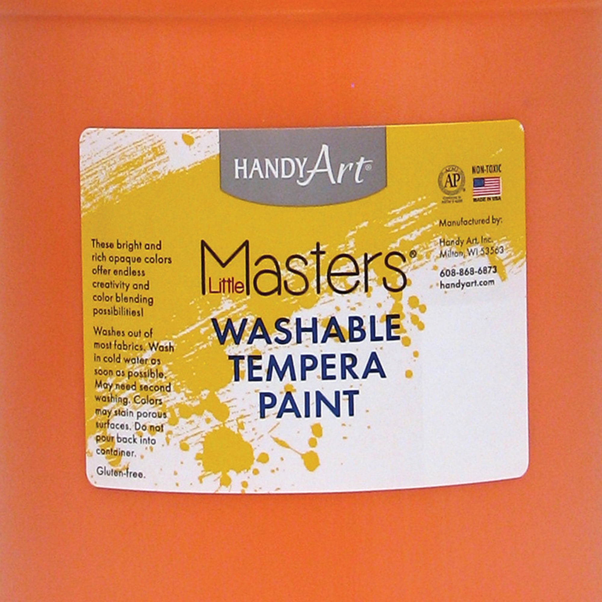 Little Masters™ Washable Paint, Orange, Gallon
