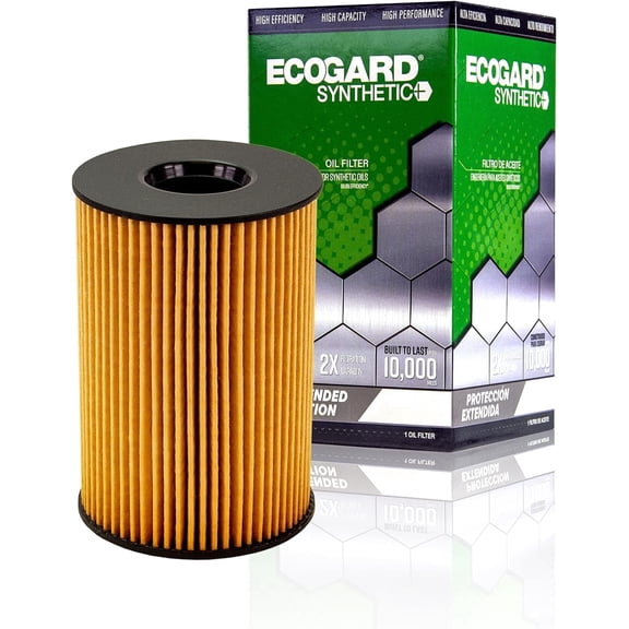 ECOGARD S10002 Premium Cartridge Engine Oil Filter for Synthetic Oil Fits BMW X5 4.4L 2010-2018, X6 4.4L 2008-2019, 550i 4.4L 2011-2016, 750Li 4.4L 2009-2015, 750i xDrive 4.4L 2010-2020
