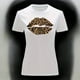 thumbnail image 3 of Playera Blusa Con Impresion De Beso Animal Print Sexy Color Blanco Talla Grande Marca Emil SaEs, 3 of 4
