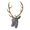 Black, variant on Deer Head Wall Decor 15.7 Inch Resin Animal Head Sculpture, Mosaic Checkered Antler Art Hanging for Living Room Bedroom Kitchen Office, Farmhouse Christmas Decoration Gift