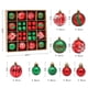 thumbnail image 2 of Bola de ambiente navideño respetuosa con el medio ambiente para regalo de año nuevo (rojo verde) Hugtrwg Libre de BPA, 2 of 7