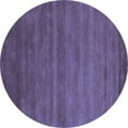 thumbnail image 1 of Ahgly Company Indoor Round Abstract Blue Contemporary Area Rugs, 3' Round, 1 of 4