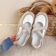 thumbnail image 7 of For Walking and Travel Women’s Mary Jane Shoes with Cross Straps Hidden Wedge Soft Sole and Round Toe Casual Sneaker Style, 7 of 7