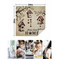 thumbnail image 4 of Sweet Home Cloth Napkins Set of 8 Reusable Dinner Napkins, Western Stars Bird Houses Country Vintage Cocktail Napkin Washable Table Napkins for Wedding/Holiday Party/Baby Shower 20"x20", 4 of 7