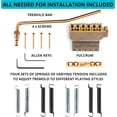 thumbnail image 4 of Vega-Trem VT1 Special Standard 6-Screw Stratocaster Guitar Tremolo Bridge For Strat No Mods Easy Installation Gold, Right, 4 of 8